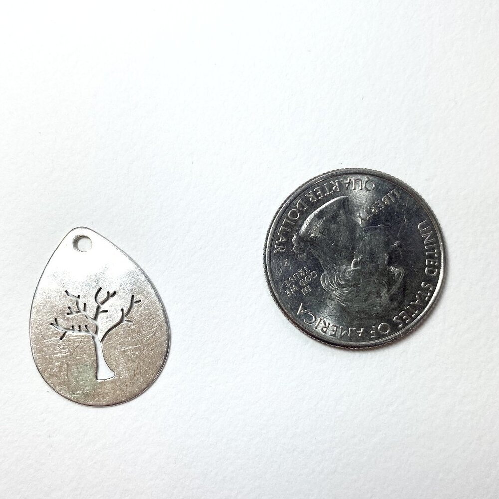 Vintage Sterling Silver Tree of Life Pendant